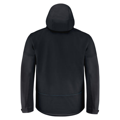 Black - Back - Printer Mens Overlanding Soft Shell Jacket