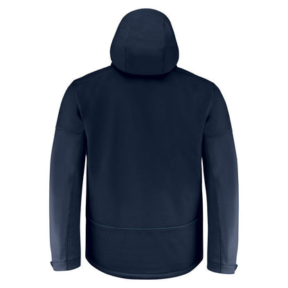 Navy - Back - Printer Mens Overlanding Soft Shell Jacket