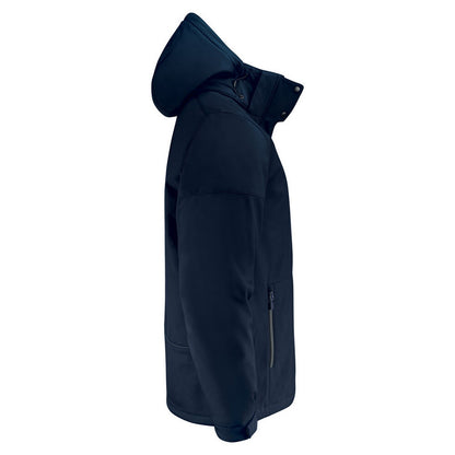 Navy - Side - Printer Mens Overlanding Soft Shell Jacket