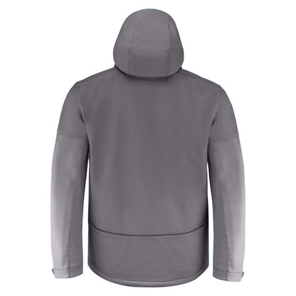 Steel Grey - Back - Printer Mens Overlanding Soft Shell Jacket