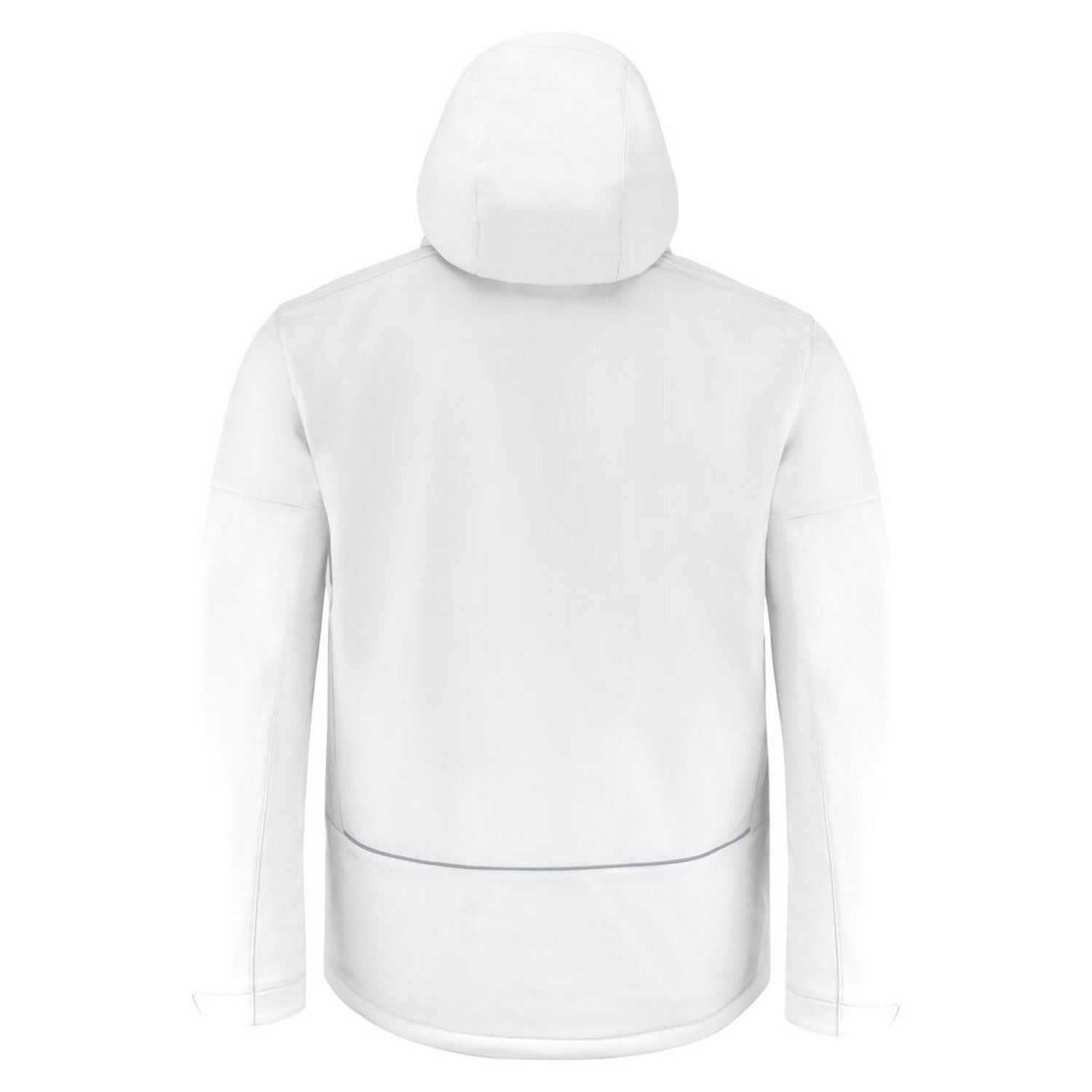 White - Back - Printer Mens Overlanding Soft Shell Jacket