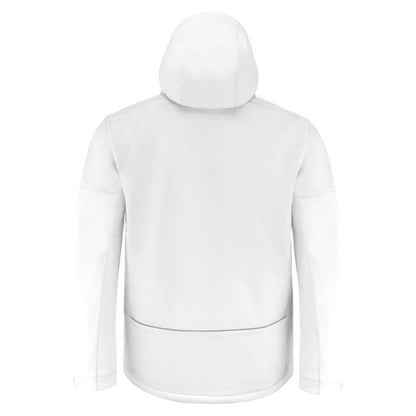 White - Back - Printer Mens Overlanding Soft Shell Jacket