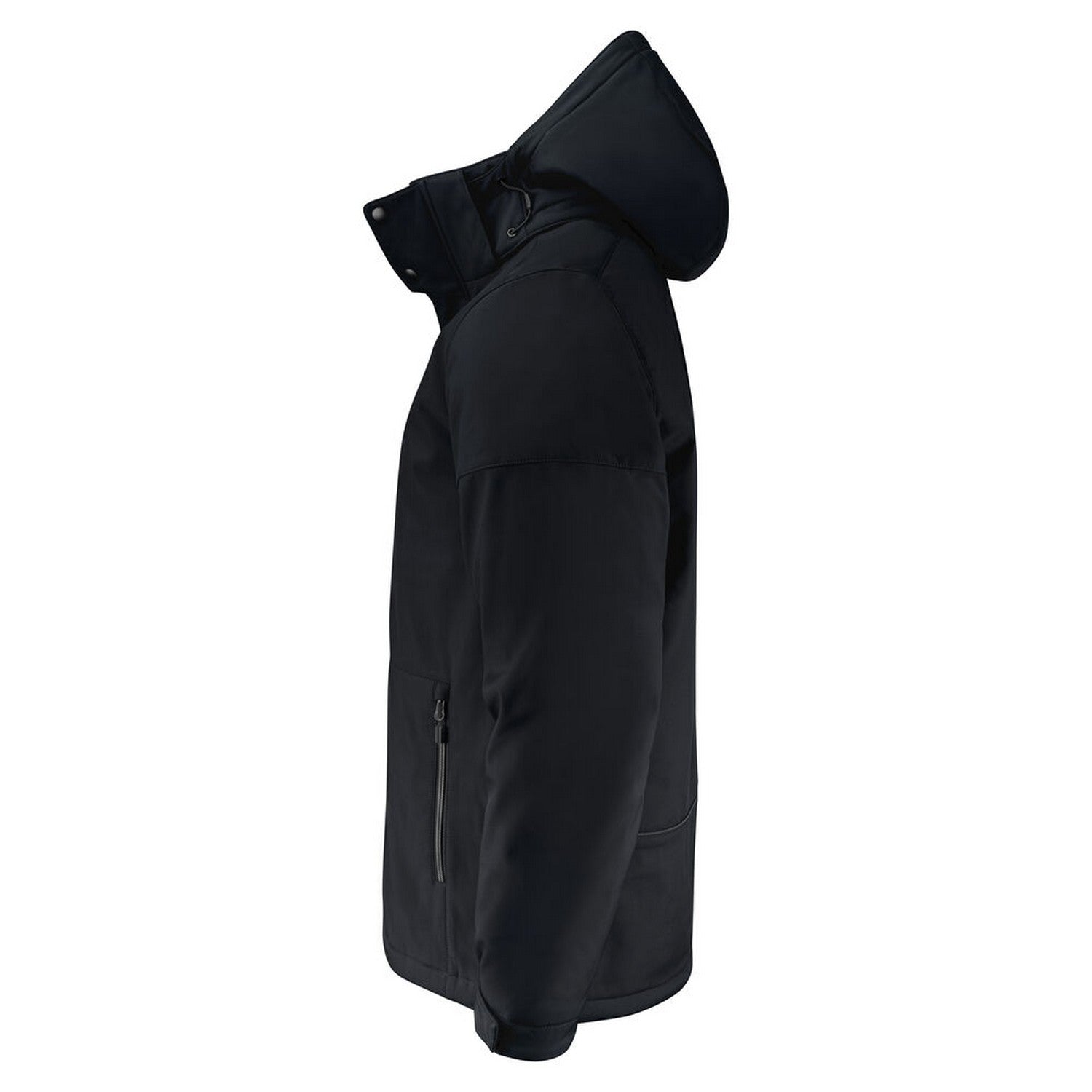 Black - Lifestyle - Printer Mens Overlanding Soft Shell Jacket