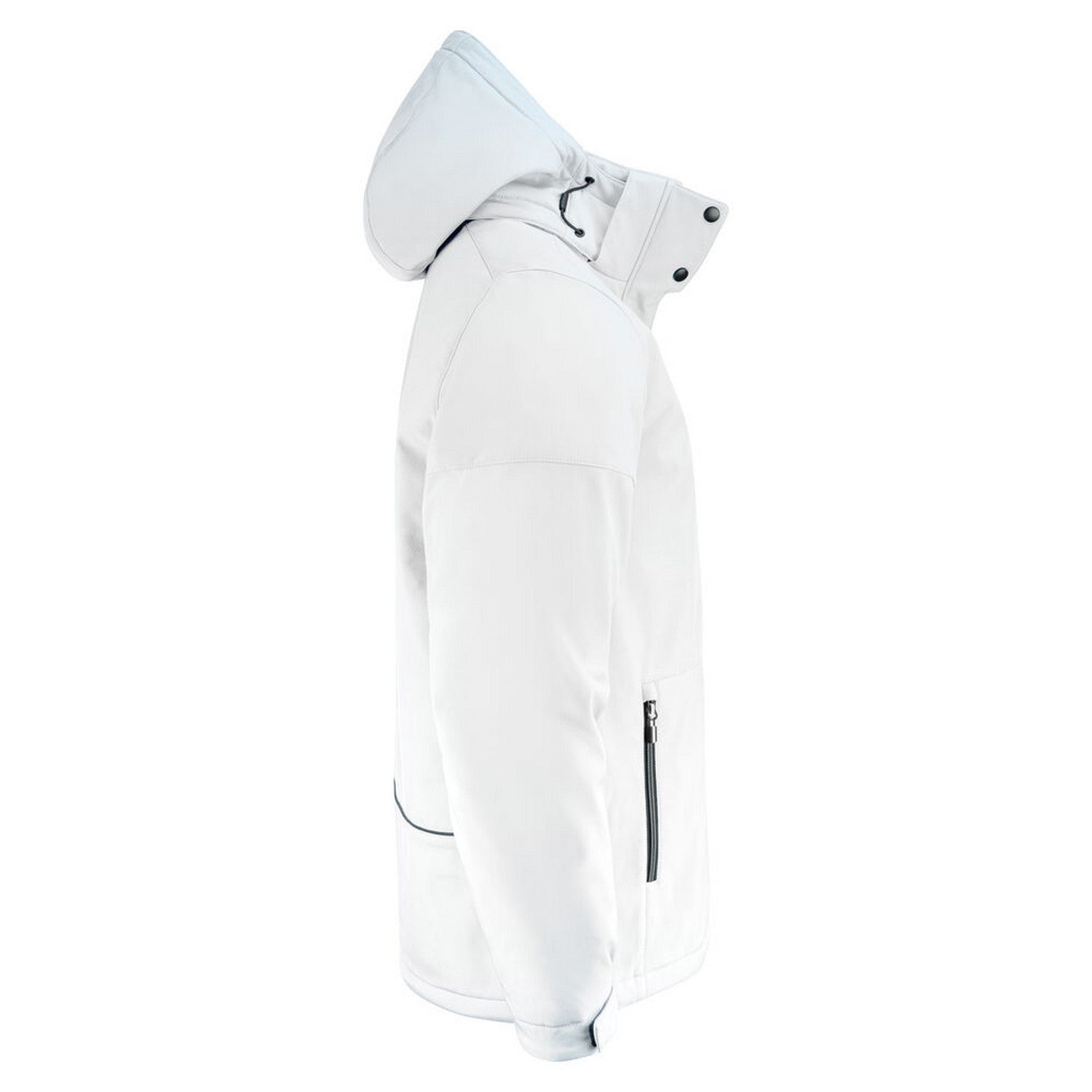 White - Side - Printer Mens Overlanding Soft Shell Jacket