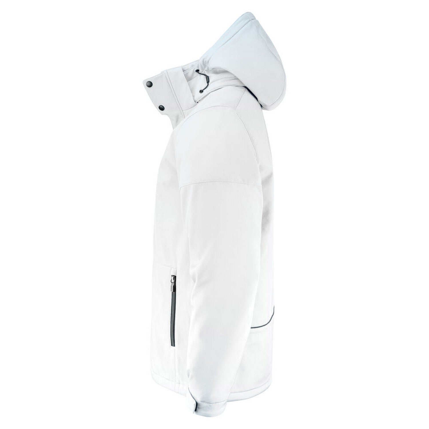 White - Lifestyle - Printer Mens Overlanding Soft Shell Jacket