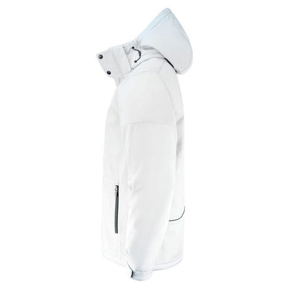White - Lifestyle - Printer Mens Overlanding Soft Shell Jacket