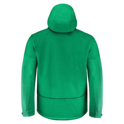 Fresh Green - Back - Printer Mens Overlanding Soft Shell Jacket