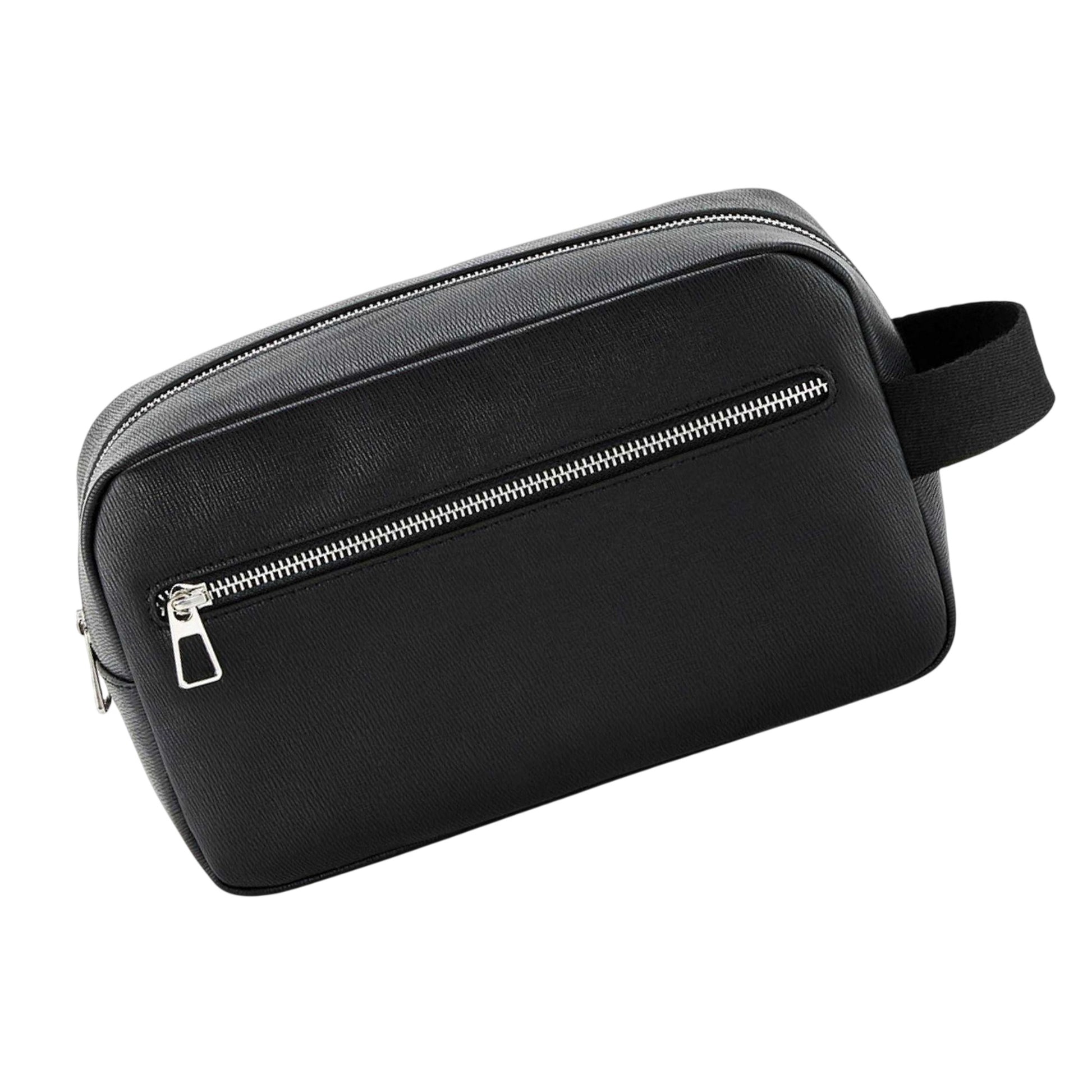 Black - Back - Quadra Tailored Luxe Wash Bag