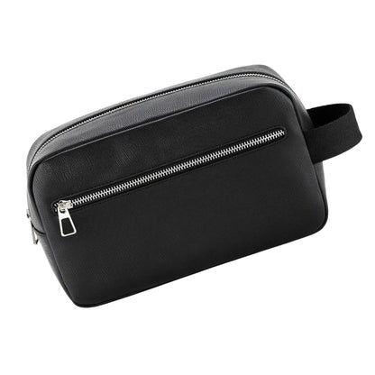Black - Back - Quadra Tailored Luxe Wash Bag