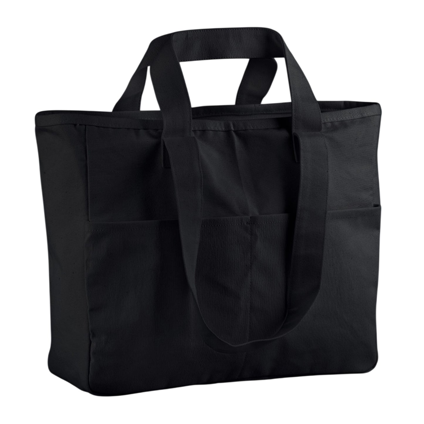 Black - Back - Westford Mill Cargo Pocket Tote Bag