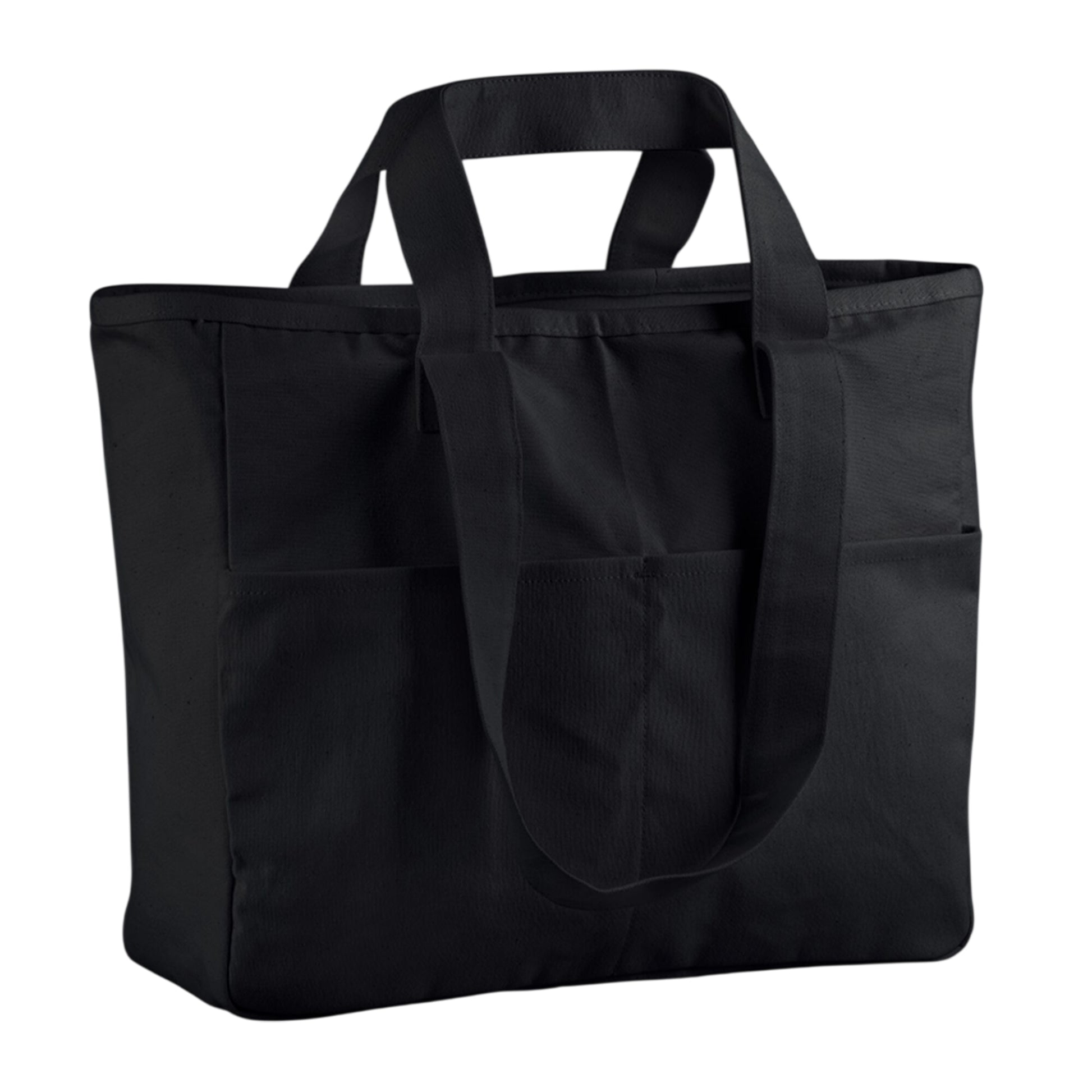 Black - Back - Westford Mill Cargo Pocket Tote Bag