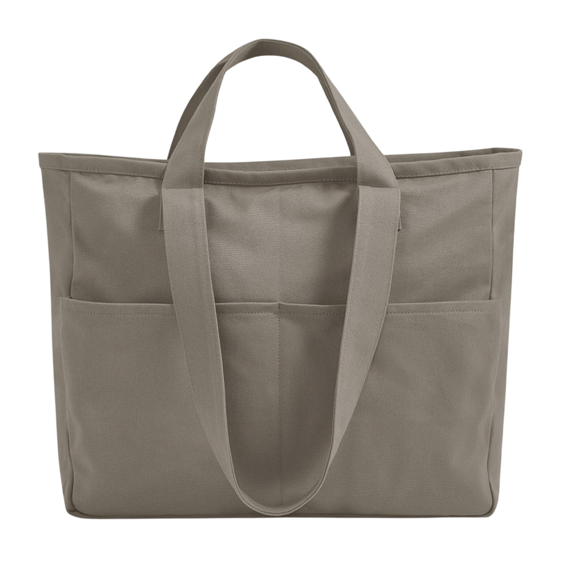 Mushroom - Front - Westford Mill Cargo Pocket Tote Bag