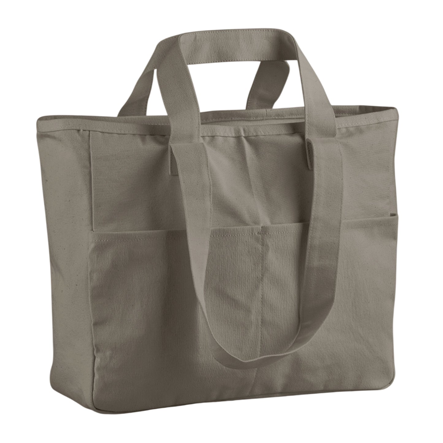 Mushroom - Back - Westford Mill Cargo Pocket Tote Bag