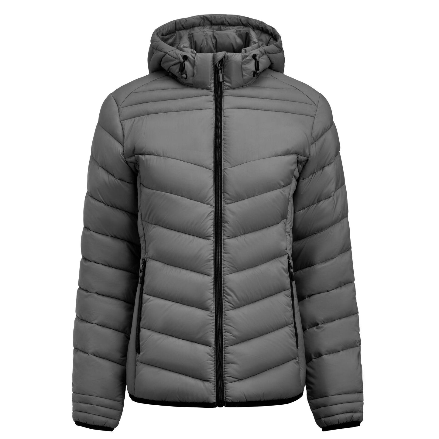 Steel Grey - Back - Printer Womens-Ladies Jacket