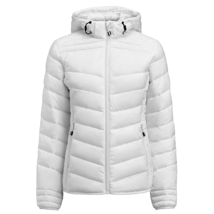 White - Back - Printer Womens-Ladies Jacket