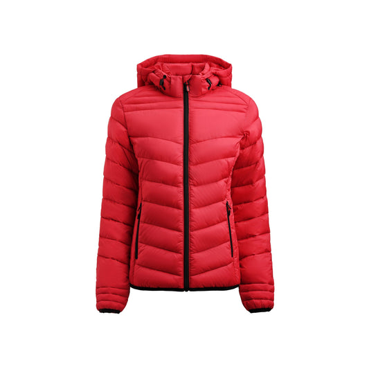 Black - Front - Printer Womens-Ladies Jacket