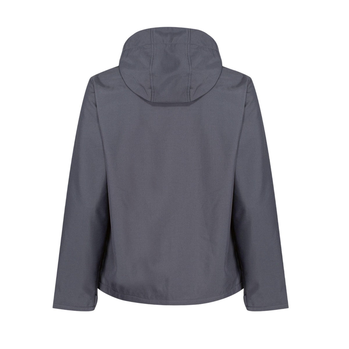 Seal Grey-Black - Back - Regatta Professional Mens Venturer Softshell 3 Layer Hooded Jacket