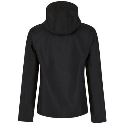 Black - Side - Regatta Professional Mens Venturer Softshell 3 Layer Hooded Jacket