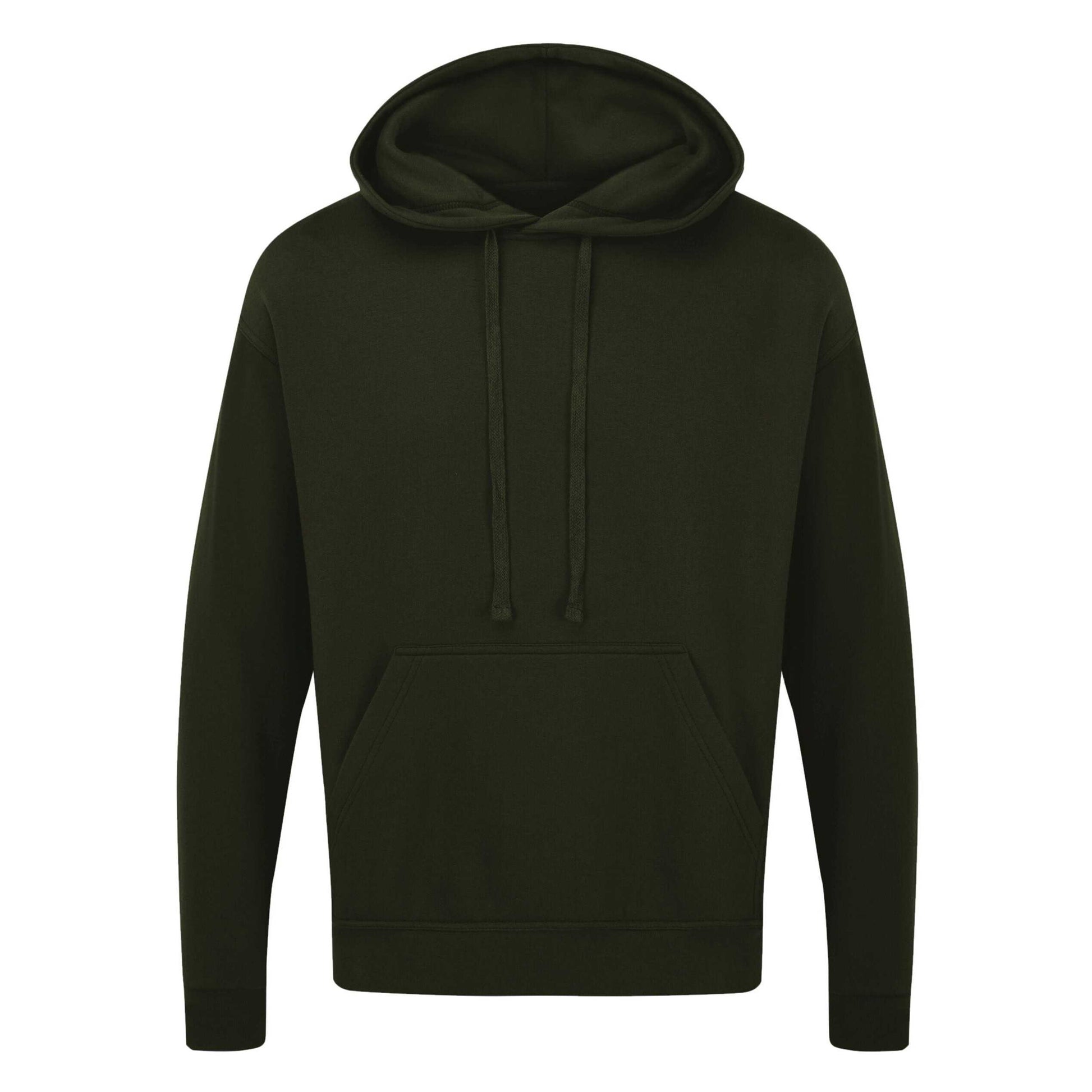 Dark Olive - Front - Ultimate Clothing Collection Unisex Adult Everyday Hoodie