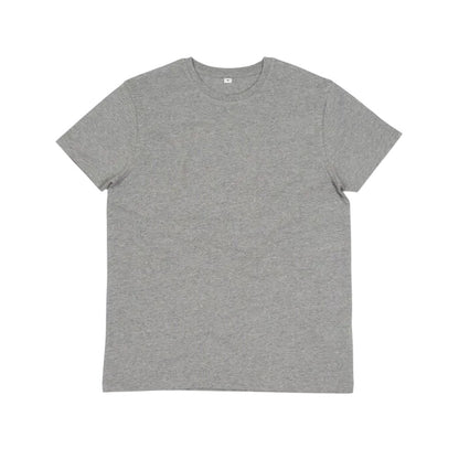 Heather Grey Melange - Front - Mantis Unisex Adult Essential Organic Cotton T-Shirt