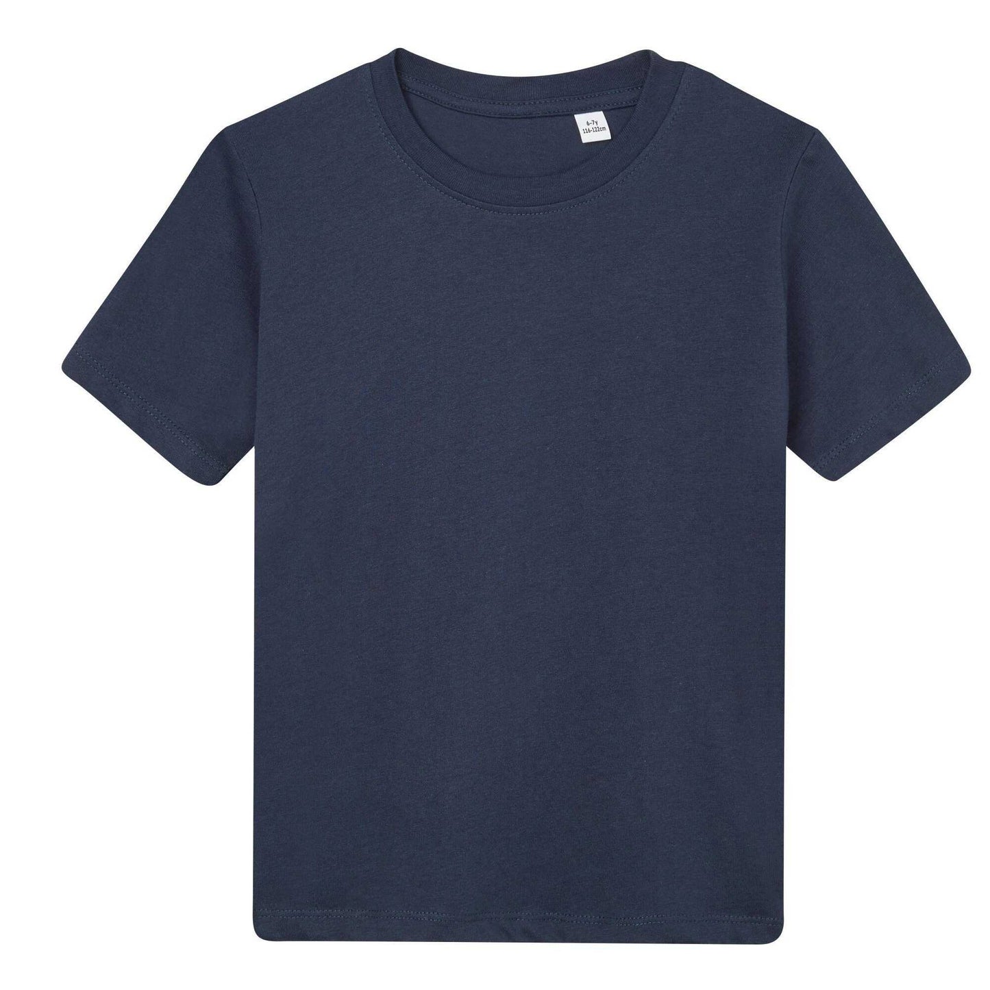 Navy - Front - Mantis Childrens-Kids Essential Organic T-Shirt