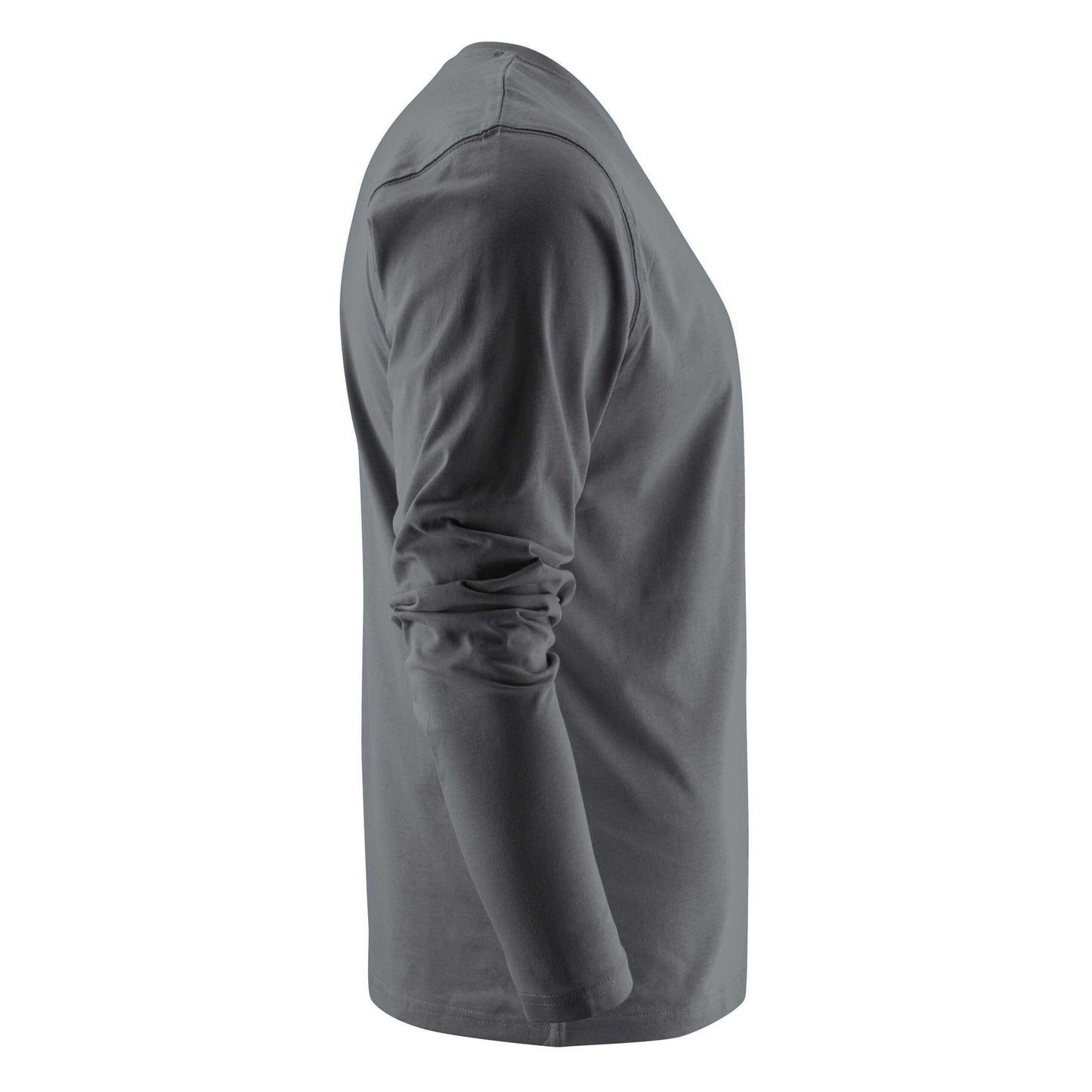 Steel Grey - Side - Printer Mens Heavy Long-Sleeved T-Shirt