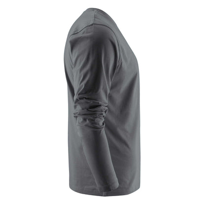Steel Grey - Side - Printer Mens Heavy Long-Sleeved T-Shirt