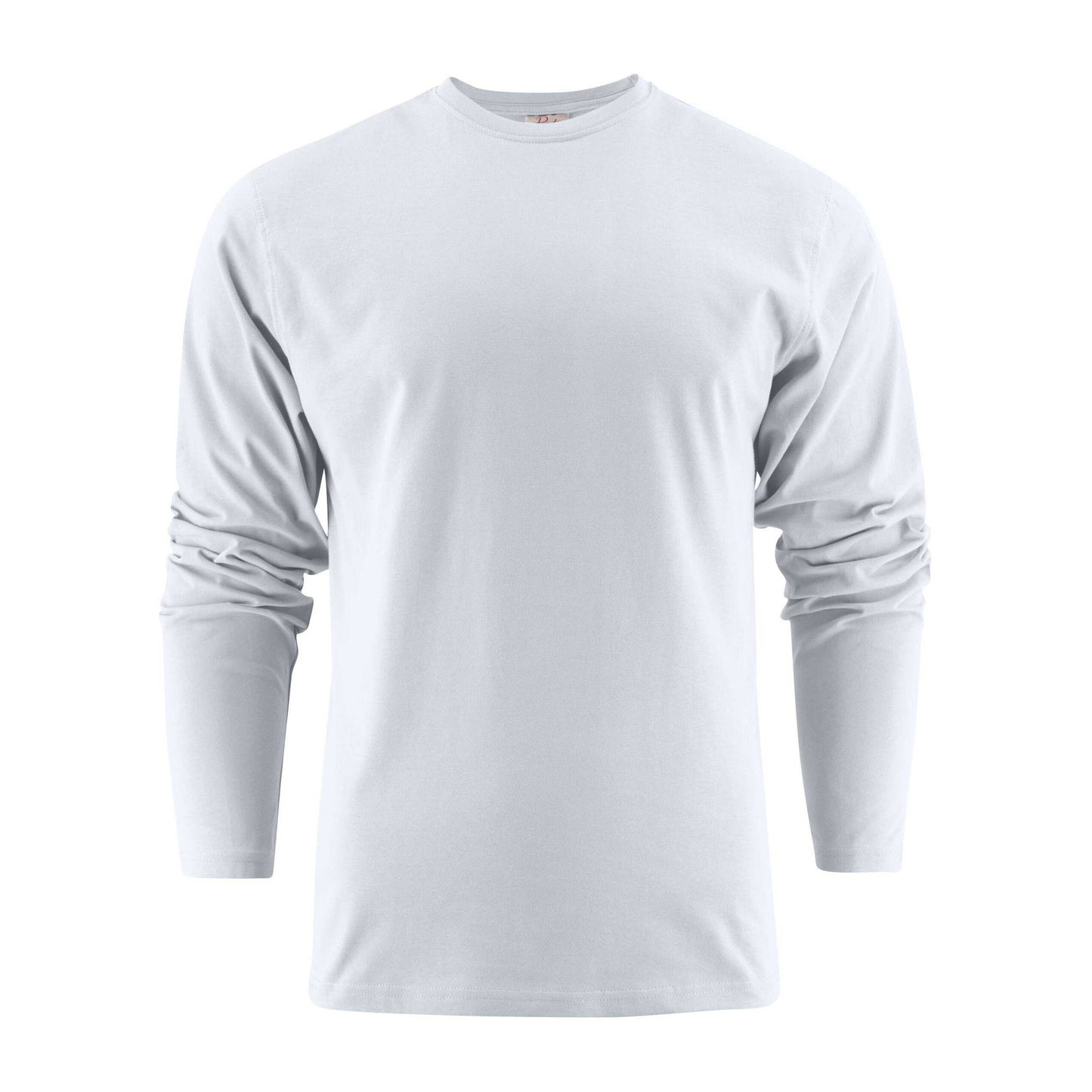 White - Front - Printer Mens Heavy Long-Sleeved T-Shirt