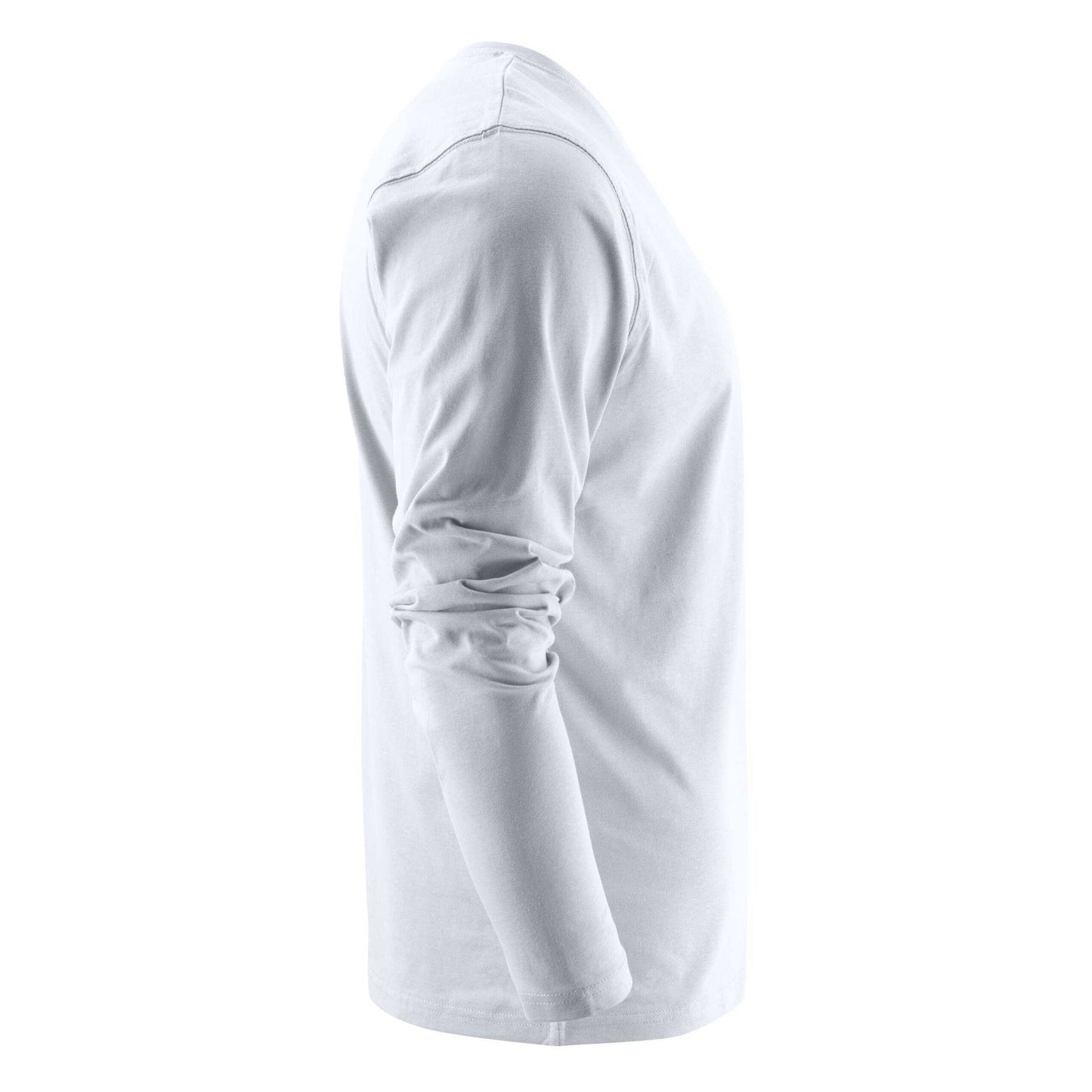 White - Side - Printer Mens Heavy Long-Sleeved T-Shirt