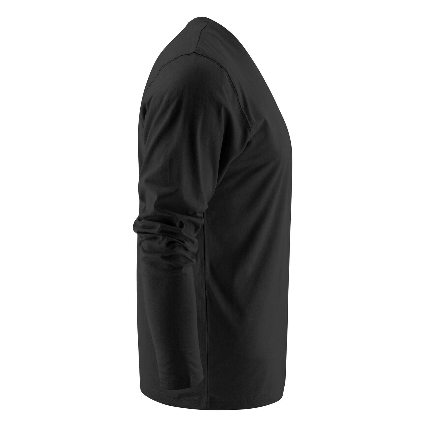 Black - Side - Printer Mens Heavy Long-Sleeved T-Shirt