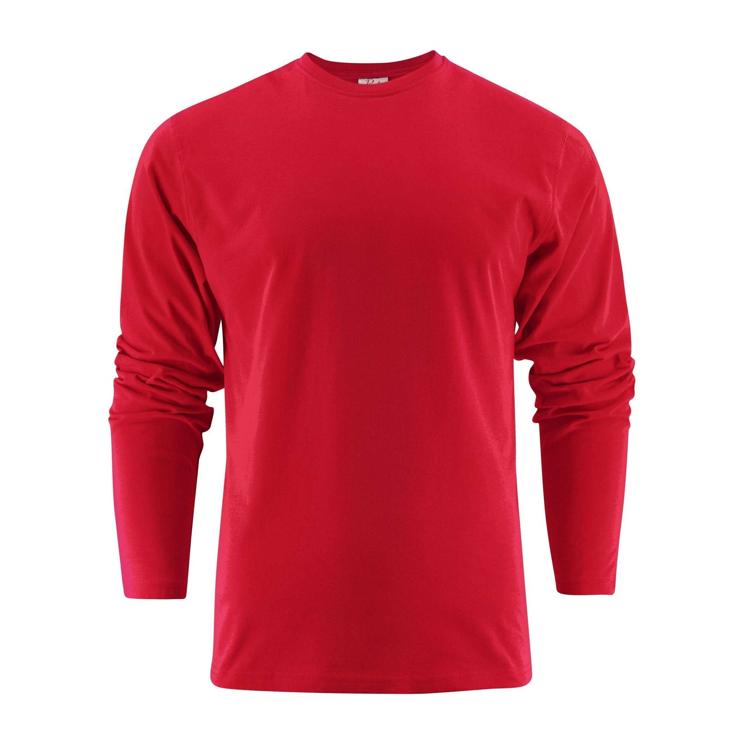 Red - Front - Printer Mens Heavy Long-Sleeved T-Shirt