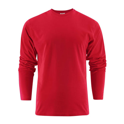 Red - Front - Printer Mens Heavy Long-Sleeved T-Shirt