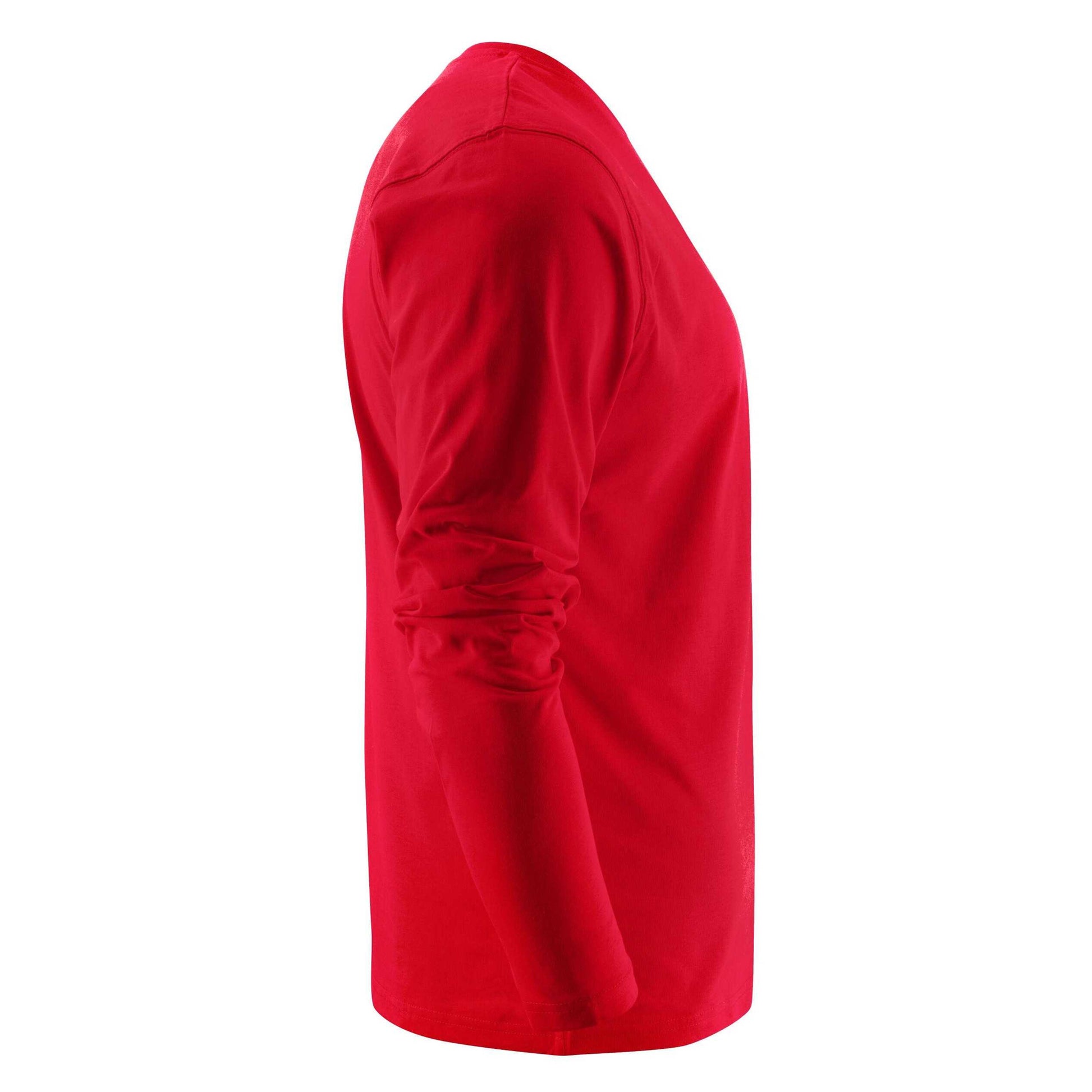 Red - Side - Printer Mens Heavy Long-Sleeved T-Shirt