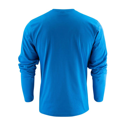 Ocean Blue - Back - Printer Mens Heavy Long-Sleeved T-Shirt