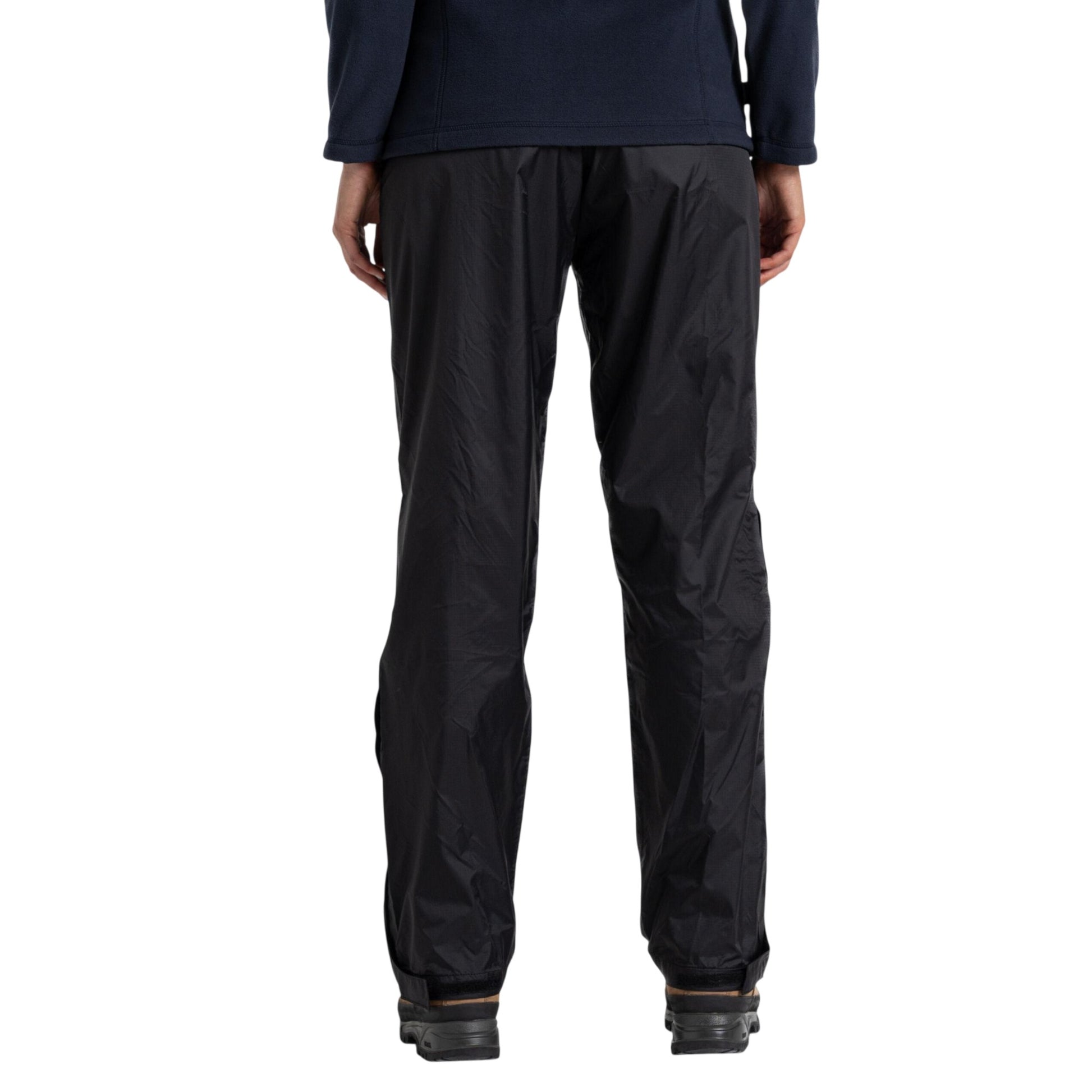 Black - Back - Craghoppers Expert Unisex Adult Packable Over Trousers