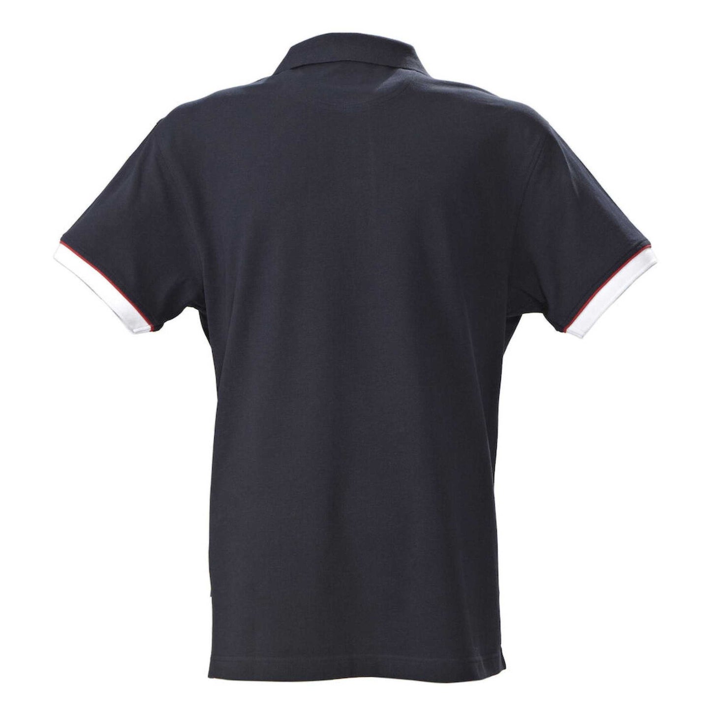 Navy - Back - James Harvest Mens Anderson Pique Polo Shirt