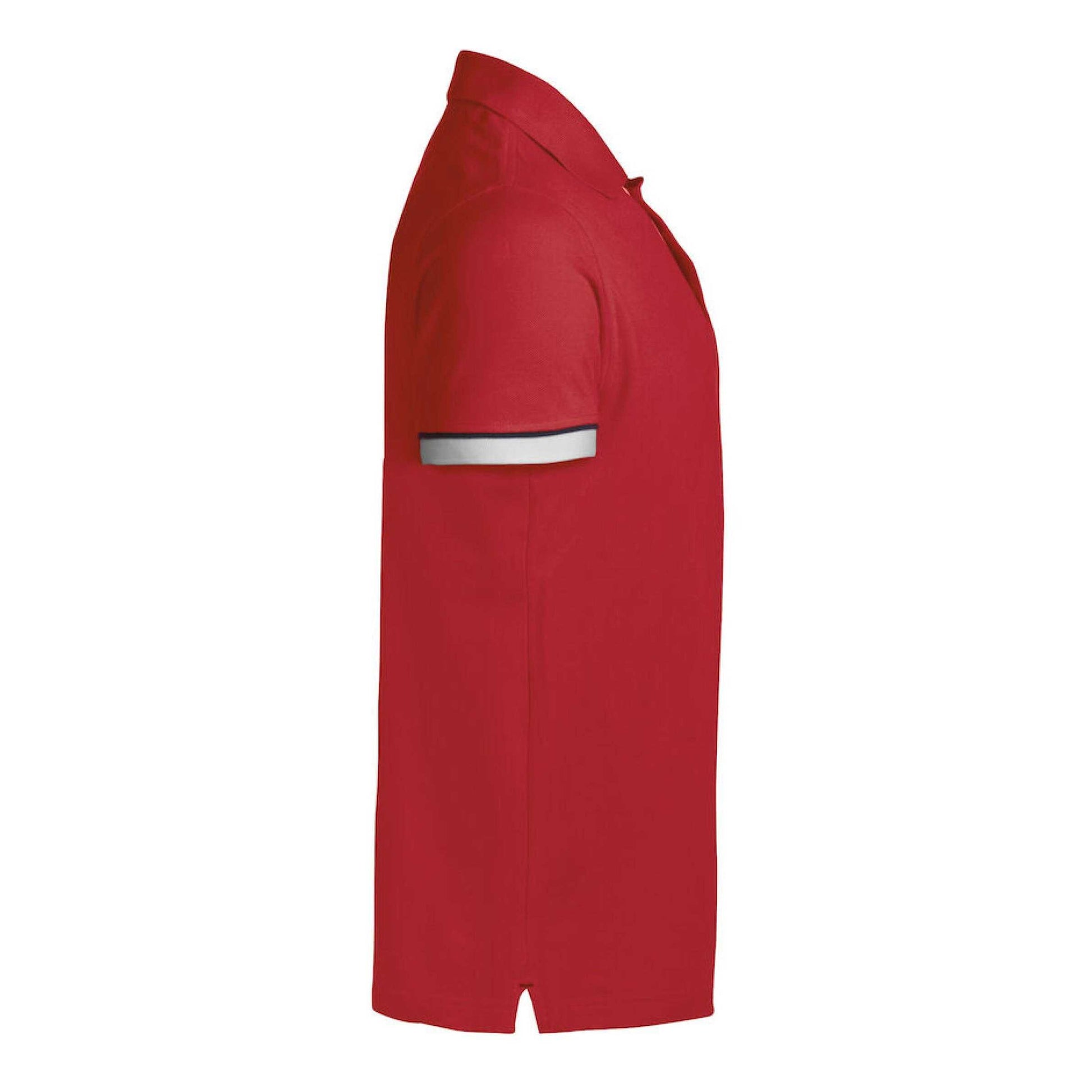 Red - Lifestyle - James Harvest Mens Anderson Pique Polo Shirt