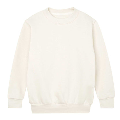 Natural - Front - Mantis Childrens-Kids Essential Organic Sweatshirt