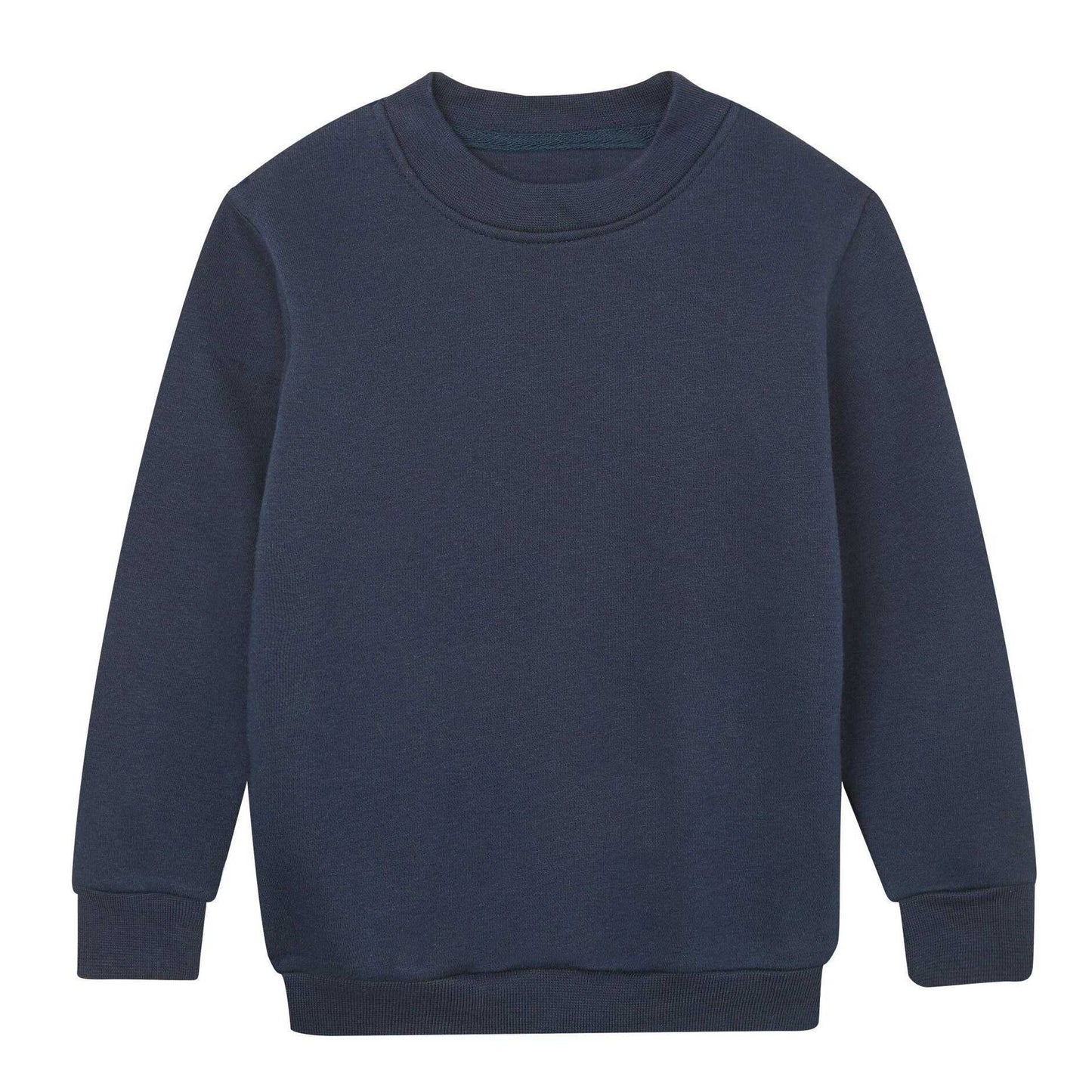 Navy - Front - Mantis Childrens-Kids Essential Organic Sweatshirt