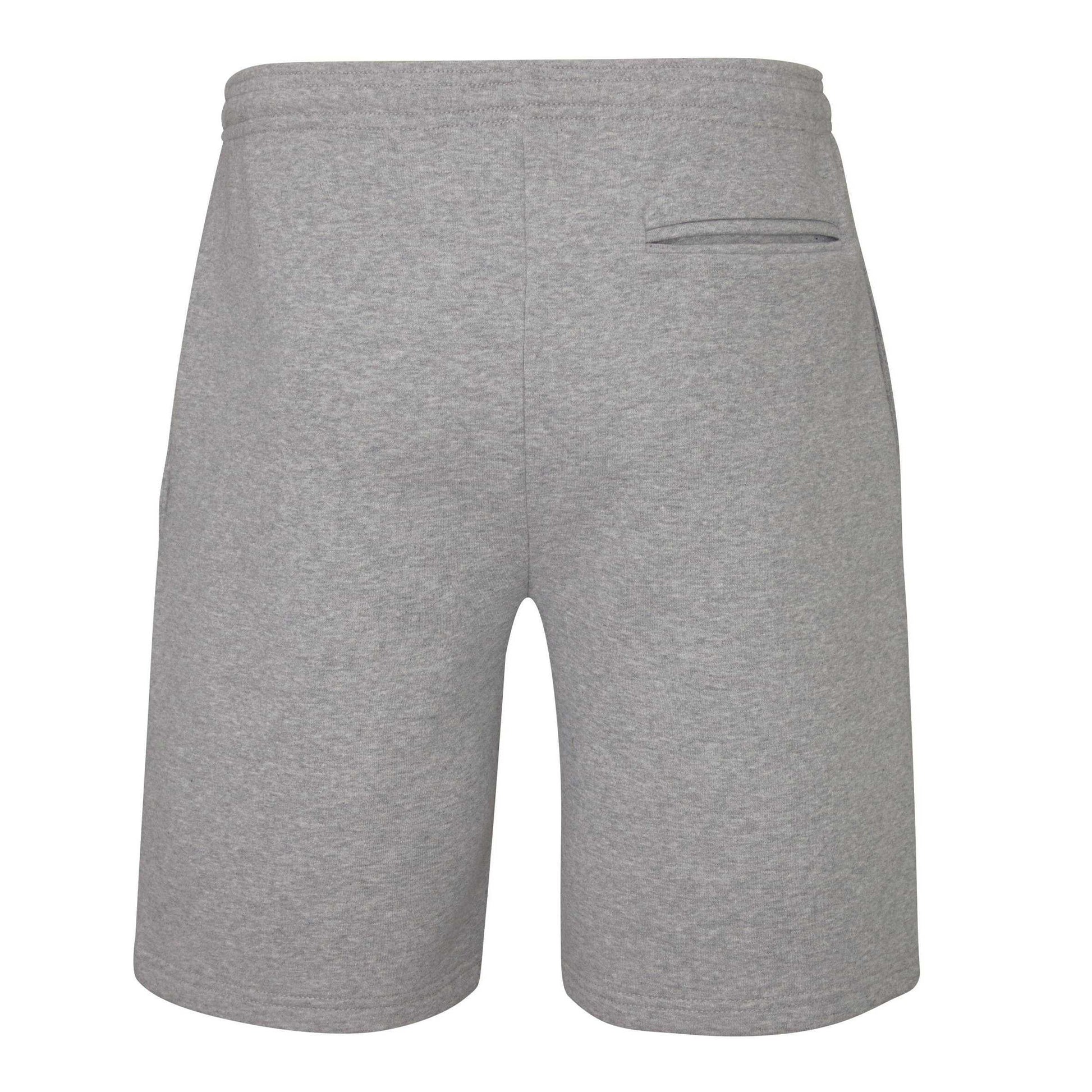Heather Grey Melange - Back - Mantis Unisex Adult Essential Organic Shorts