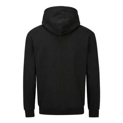 Black - Back - Mantis Unisex Adult Essential Organic Drawstring Hoodie