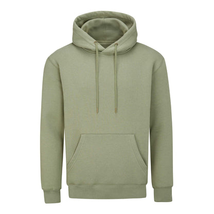Soft Olive - Front - Mantis Unisex Adult Essential Organic Drawstring Hoodie