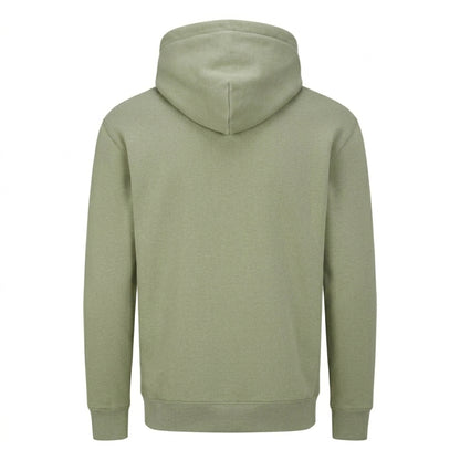 Soft Olive - Back - Mantis Unisex Adult Essential Organic Drawstring Hoodie