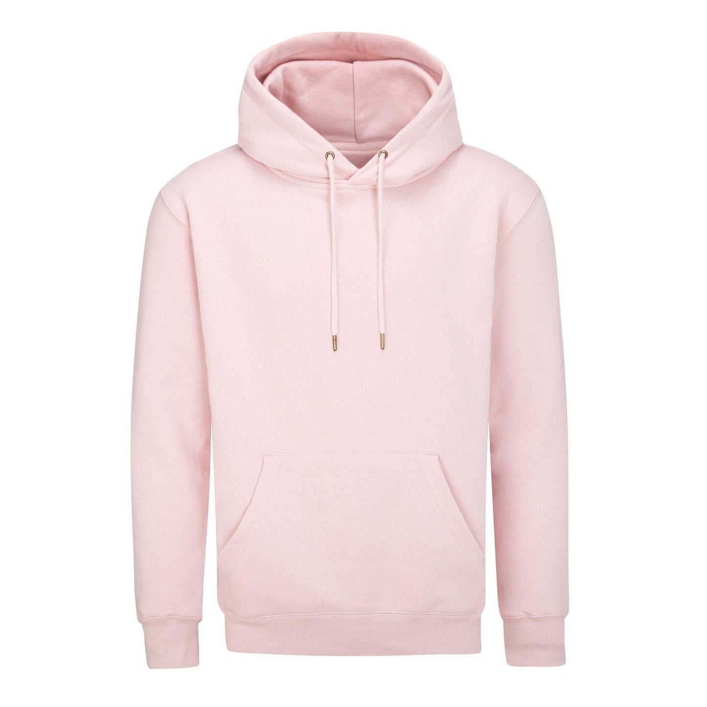 Soft Pink - Front - Mantis Unisex Adult Essential Organic Drawstring Hoodie