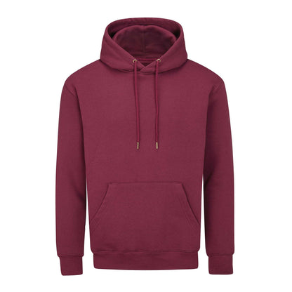 Burgundy - Front - Mantis Unisex Adult Essential Organic Drawstring Hoodie