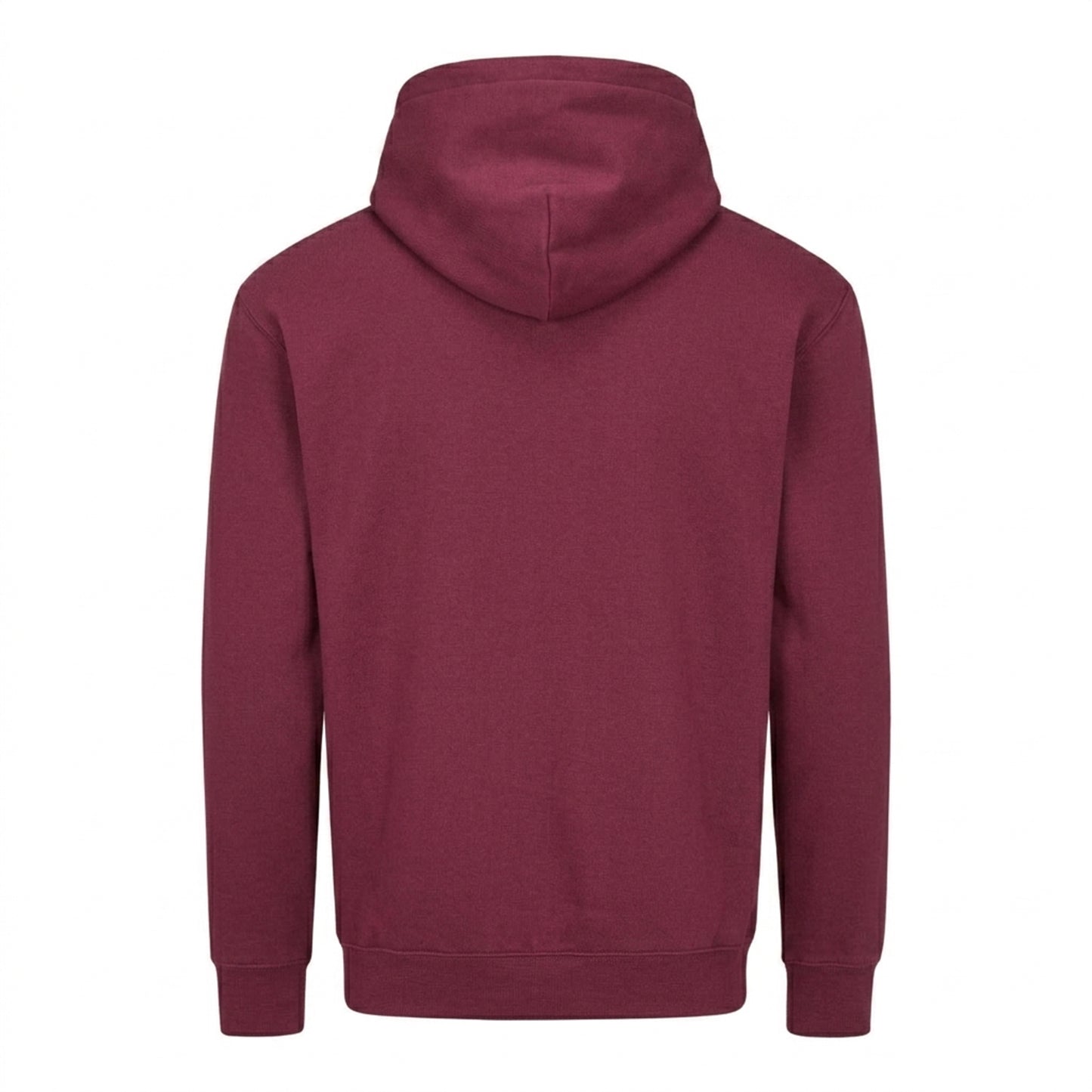 Burgundy - Back - Mantis Unisex Adult Essential Organic Drawstring Hoodie