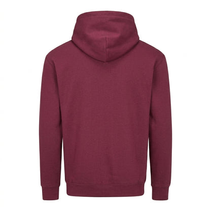 Burgundy - Back - Mantis Unisex Adult Essential Organic Drawstring Hoodie