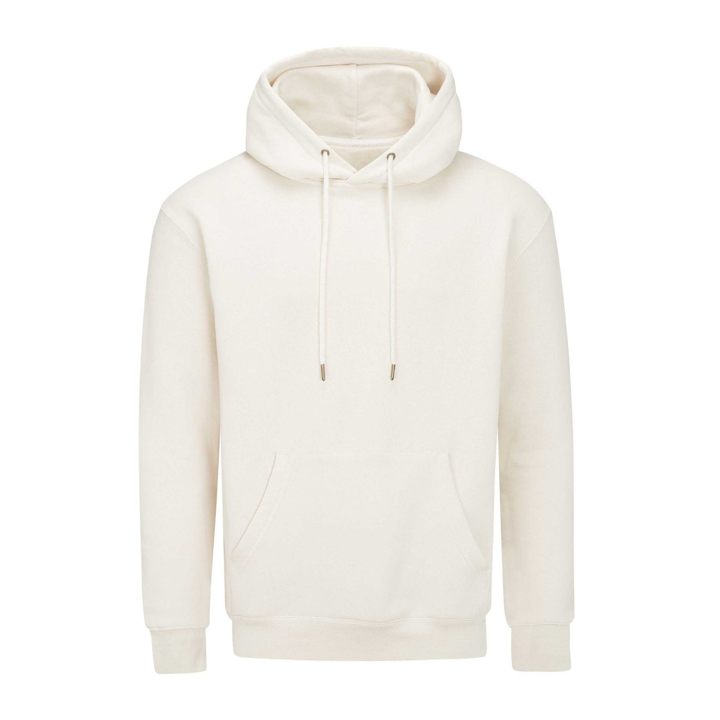 Natural - Front - Mantis Unisex Adult Essential Organic Drawstring Hoodie