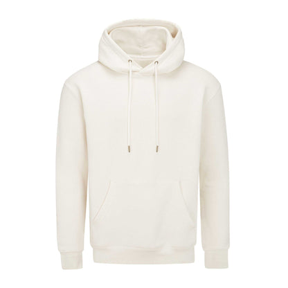 Natural - Front - Mantis Unisex Adult Essential Organic Drawstring Hoodie