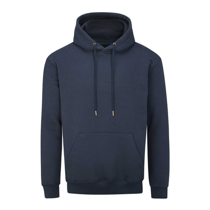 Navy - Front - Mantis Unisex Adult Essential Organic Drawstring Hoodie